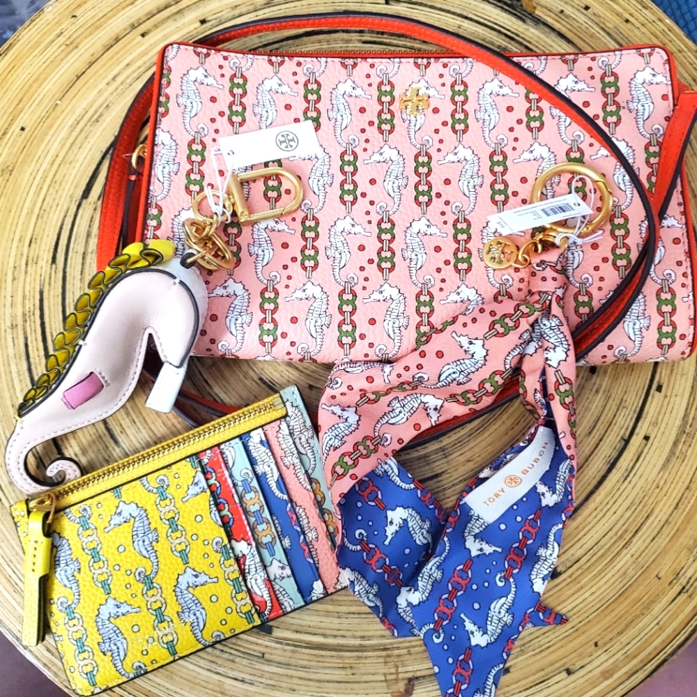 Tory Burch Perry Seahorse Slim Crossbody NWT